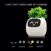 Pot Bunga Pintar Smart Mimi Sensor AI Interaksi Wajah APP Hewan Peliharaan Digital Penyiraman Otomatis Pot Bunga Kecil