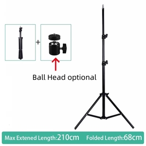 Trípode para Cámara <span class=keywords><strong>Digital</strong></span> de 160 CM con Soporte de Tornillo de 1/4, 0.55 m, 1.2 m, 1.6 m, 2.1 m, Anillo de Luz para Selfies, Mini Trípode para Video - Product Image 3