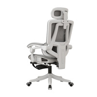 Chaise de bureau ergonomique en nylon avec support lombaire, confortable pour une utilisation prolongée, idéale pour la maison, inclinable, pour hommes et dortoirs