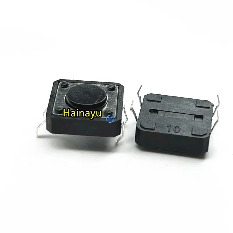 Hainayu chip IC integrado 12*4,3mm Botón de doble fila Interruptor táctil 4,3mm 4 pines doble fila 12*12mm Interruptor táctil