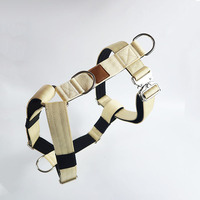Harnais pour chien en nylon robuste de haute qualité, faible MOQ, boucle en métal à dégagement rapide, rembourrage doux, collier tactique pour chien, ensemble laisse et harnais
