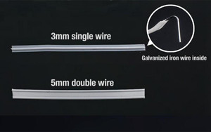 ลวดสะพานจมูกแกนคู่เดี่ยวและบาร์สะพานจมูกสำหรับอุปกรณ์เสริมหน้ากาก - Product Image 6