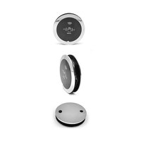 Interrupteur tactile sans fil en acier inoxydable de forme ronde, détection infrarouge, bouton d'interrupteur pour porte coulissante automatique