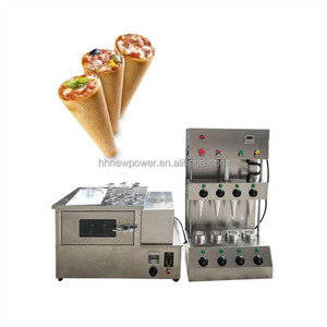 เครื่องกดพิซซ่าโคนอัตโนมัติ เครื่องทำขนมขบเคี้ยวเชิงพาณิชย์ เตาอบพิซซ่าโคน สายการผลิต อุปกรณ์เบเกอรี่ - Product Image 5
