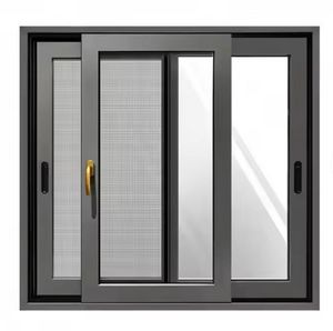 Aluminium insonorisé de qualité supérieure coulissant à volet fixe Bronze anodisé auvent Louvre Sash Cottage Windows - Product Image 3