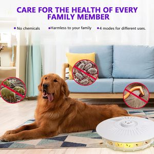 Piège à puces électrique en forme de dôme avec 5 plaques collantes, alimentation double USB et batterie, piège anti-parasites efficace pour l'intérieur, pour usage domestique - Product Image 6