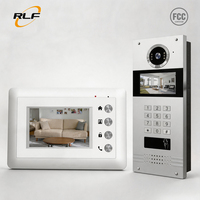 Système d'interphone vidéo multi-appartements, contrôle d'accès avec carte RFID, mot de passe, clavier mécanique, kit d'entrée de porte