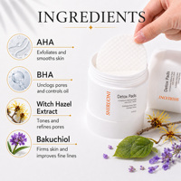 Lingettes Toniques Exfoliantes et Séborégulières Anti-Pores Dilatés à l'AHA, BHA, Hamamélis, Bakuchiol et Acide Salicylique – Offre Spéciale