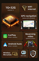 BQCC Android 15 GPS Navigator 7 pouces Autoradio avec Carplay pour FIAT 500 2016-2019 FM AM RDS DSP Lecteur multimédia de voiture
