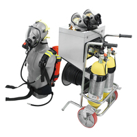 Équipement de sauvetage en espace confiné, équipement de lutte contre l'incendie, appareil respiratoire monté sur chariot en vente