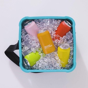 Flotteur sur l'eau en plein air souple face pique-nique boîte refroidisseurs sac glace voiture bière vin eva mousse boisson <span class=keywords><strong>portable</strong></span> coolerbag boîtes de rangement bacs - Product Image 3