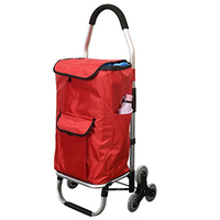 Dolly — sac de courses pliable, chariot de supermarché extérieur en aluminium à roulettes, service pour épicerie et blanchisserie, escalier
