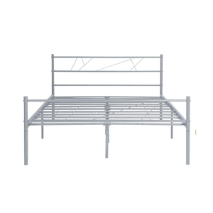 Cadre de <span class=keywords><strong>lit</strong></span> double moderne en acier durable de taille standard, tête de <span class=keywords><strong>lit</strong></span> facile à assembler, meubles de chambre à coucher - Product Image 1