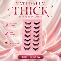 Yelajoy Manga Lashes 8D Cils Épais et Pointus 15mm en Soie, Lot de 14 Paires, Style Poupée Anime, Aspect Naturel