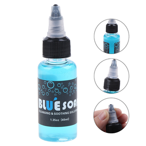 สบู่สีเขียวน้ำเงินสำหรับสักลาย ขนาด 40 มล. ขายส่ง สำหรับทำความสะอาดผิวอย่างมืออาชีพ เหมาะสำหรับร้านสัก ใช้ดูแลหลังการสักลาย - Product Image 2