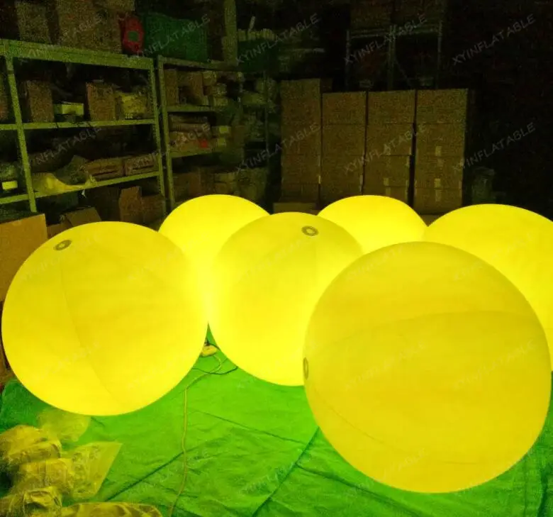 LED inflatable floating ball, glow in the dark inflatable toys for concerts