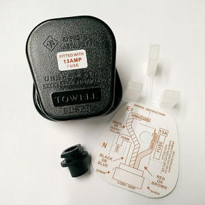 Britse Stekker Draad Uae Stekker Netsnoer Uk British Netstekker <span class=keywords><strong>3</strong></span>-Pins 13a Gesmolten Stekkers Geaard 250V Adapter - Product Image 2