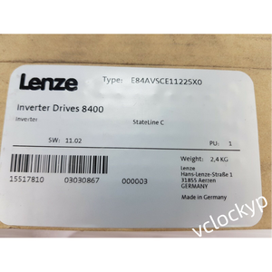 อินเวอร์เตอร์ Lenze E84AVSCE1122SX0 รุ่น 8400 StateLine C ใหม่ - Product Image 4
