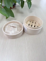 Usine personnalisée nouvelle boulette de riz écologique dim sum mini panier vapeur bambou