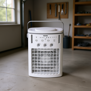 Enfriador de Aire Portátil Vevor de 1000 ml, 3 Velocidades, Control Remoto, Humidificador para Uso Doméstico y en Garajes - Product Image 2