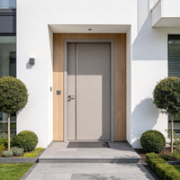 Porte en bois industrielle résistante à l'eau, design à cadre dissimulé, isolation phonique, pour hôtels, bureaux, bâtiments commerciaux