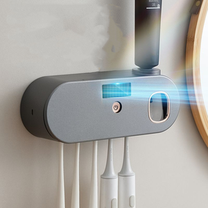 Soporte para Cepillo de Dientes con Esterilización <span class=keywords><strong>UV</strong></span> LED, Instalación Inteligente sin Agujeros, para Desinfección de Cepillos de Dientes - Product Image 4