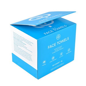 Serviettes pour le visage personnalisées NOUVELLES en boîte magnétique, jetables, non tissées, hypoallergéniques, antimicrobiennes, écologiques, sans peluches, séchage rapide, douces - Product Image 1