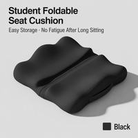 Coussin de siège pliable portable et respirant pour l'école, le bureau, les concerts, les voyages, soulagement de la douleur, rangement facile