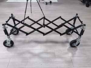 รถเข็นโลงศพสุดหรูพร้อมล้อขนาดใหญ่รถเข็นสแตนเลสสำหรับโบสถ์โลงศพอุปกรณ์งานศพแบบพับได้ - Product Image 2