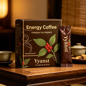 Fabricant OEM de café énergétique aux herbes personnalisé, café de soutien à la vitalité au Tongkat Ali avec logo personnalisé, marque privée, 2g portion individuelle - Product Image 5