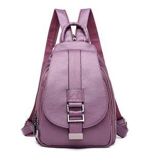 Vintage Female Shoulder Bag Travel Ladies <b>Backpack</b> <b>School</b> Bags for Girls Preppy Women Leather <b>Backpacks</b> - Product Image 1