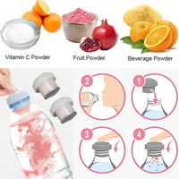 Machine de remplissage multifonctionnelle pour bouteilles de jus de fruits en poudre, avec système de pression et de bouchage, pour emballage jetable en plastique