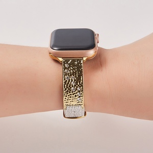 Bracelet en cuir Upro Luxury Meteor Hardware pour Apple Watch Series 11 10, bracelet fin et effilé pour iWatch 38-46 mm, bracelet pour femme - Product Image 4