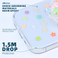 Griffes de chat en résine support pour téléphone étui transparent pour iphone 11 Pro Max étui de téléphone portable en TPU