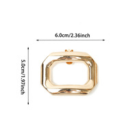 Boucles décoratives carrées en métal conformes aux normes UE/US pour chaussures, breloques détachables élégantes pour chaussures, vente en gros d'accessoires pour chaussures