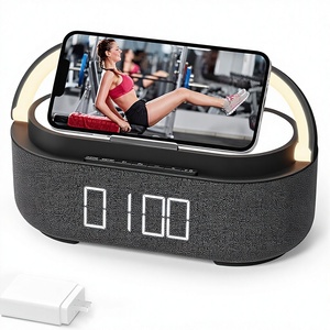 <span class=keywords><strong>Radio</strong></span>-réveil à charge sans fil, haut-parleur Bluetooth stéréo 10W, <span class=keywords><strong>radio</strong></span> FM numérique à intensité variable, <span class=keywords><strong>design</strong></span> moderne noir, pour la maison, la chambre, le bureau, CN - Product Image 3