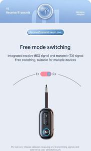 Adaptador 5,3 para recepción y transmisión, con funciones duales de audio para automóvil y conexión auxiliar. - Product Image 3
