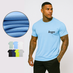Herenshirt van polyester, sneldrogend, custom sublimatieprint logo, unisex gym sport shirts voor heren - Product Image 1