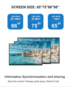 Oem <span class=keywords><strong>Android</strong></span> Os 4K <span class=keywords><strong>Display</strong></span> 20 Punten Touchscreen <span class=keywords><strong>100</strong></span> Tv Interactief Whiteboard Voor Klaslokaal - Product Image 6