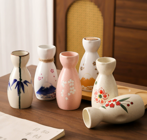 Tarros de <span class=keywords><strong>Sake</strong></span> de Porcelana Japonesa de 200ml al por mayor, Olla de <span class=keywords><strong>Sake</strong></span> de Cerámica Pintada a Mano con Juegos de Tazas para Restaurantes de <span class=keywords><strong>Sushi</strong></span> y Cafés - Product Image 3