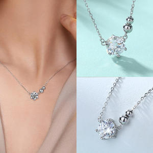 Collier Boucles d'oreilles Bague Zircon Parure de bijoux 925 Parure de bijoux personnalisée - Product Image 5