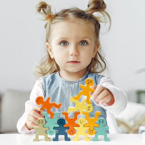 Tùy Chỉnh Montessori Đồ Chơi Cân Bằng Xếp Chồng Khối Câu Đố Bằng Gỗ Đồ Chơi Xây Dựng Khối Cho Trẻ Mới Biết Đi 1-3 Năm Cô Gái Chàng Trai Món Quà - Product Image 5