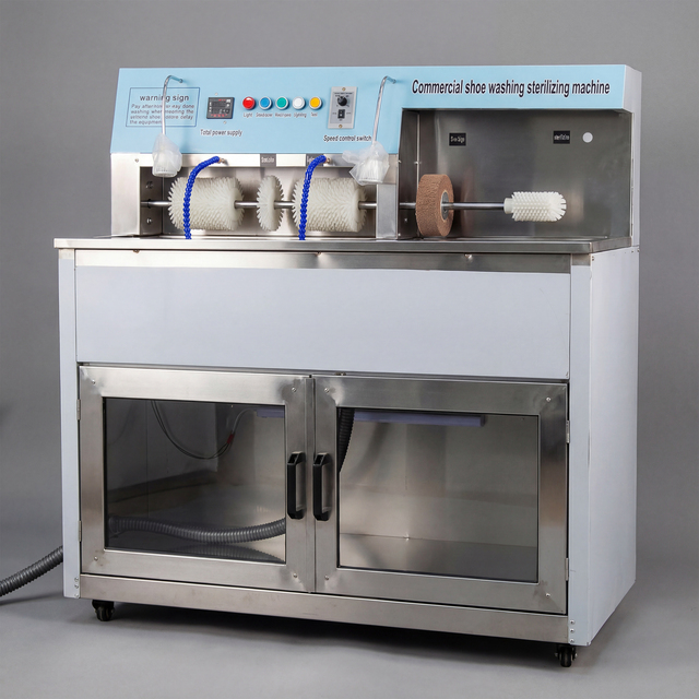 Semi-Automatic Shoe Washer with Sterilization 220V Multi-Function Sneaker Cleaning Machine for Commercial Use