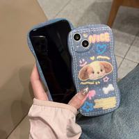 Nouvelle coque de téléphone élégante à motifs de couleur denim pour coque de téléphone portable iphone 11-15promax