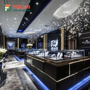 Fabricante de Vitrinas Modernas para Joyería, Panel de Vidrio Templado, Vitrina de Exhibición para Espacios de Boutique - Product Image 1