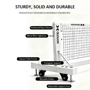 ตาข่ายพิคเคิลบอล ARRONAX ทนสนิม ทนความชื้น พร้อมล้อเคลือบกัลวาไนซ์ ทนทาน ปลอดภัย เหมาะสำหรับสนามกลางแจ้งในโรงเรียน - Product Image 6