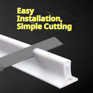 רצועת איטום מתקפלת לחדר אמבטיה, רצועת איטום לאמבטיה, סף מקלחת, דמוי סכר, דביק עצמית, TPE ידידותי לסביבה, מקלחת איכותית - Product Image 4