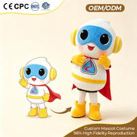 Costume de mascotte robot ambulant personnalisé OEM en peluche pour adulte, idéal pour les spectacles, à vendre