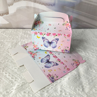 Boîte à bonbons rose personnalisée avec logo, écologique, recyclable, ventilée, idéale pour l'emballage