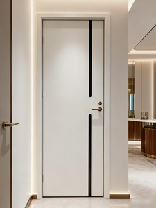 Puerta de madera maciza de diseño personalizado, fabricación ecológica para dormitorio interior, sala de estar, granja con características de estilo chino - Product Image 4